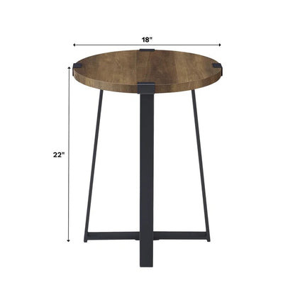 End Table: Tall Cross Legs End Table