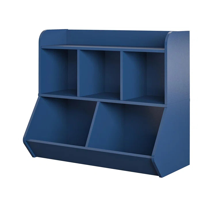 Kids Toy Storage Unit – Multi-Cubby Wooden Organiser with Raised Top & Spacious Storage