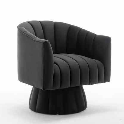 Luxury Sofa Sets: Modern Velvet 3-Piece Sofa Set with Swivel Chairs & Gold Legs