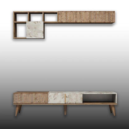 tv panel: tv panel for Tvs up to 55'' 4 Cabinets And 5 Shelves