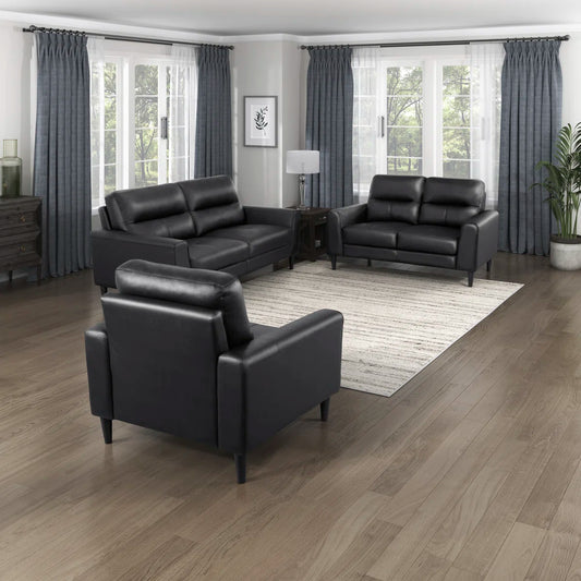 Luxury Sofa Sets: Timeo Collection Leather Match Sofa, Loveseat & Chair Set