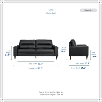 Luxury Sofa Sets: Timeo Collection Leather Match Sofa, Loveseat & Chair Set
