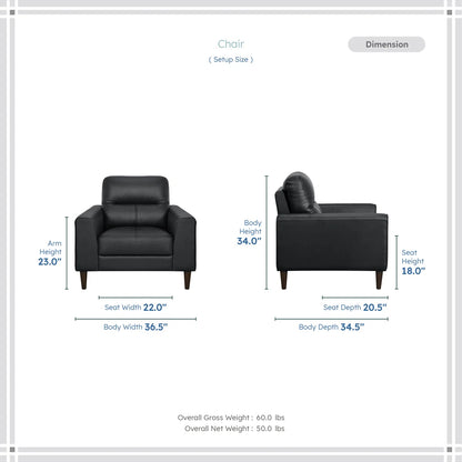 Luxury Sofa Sets: Timeo Collection Leather Match Sofa, Loveseat & Chair Set