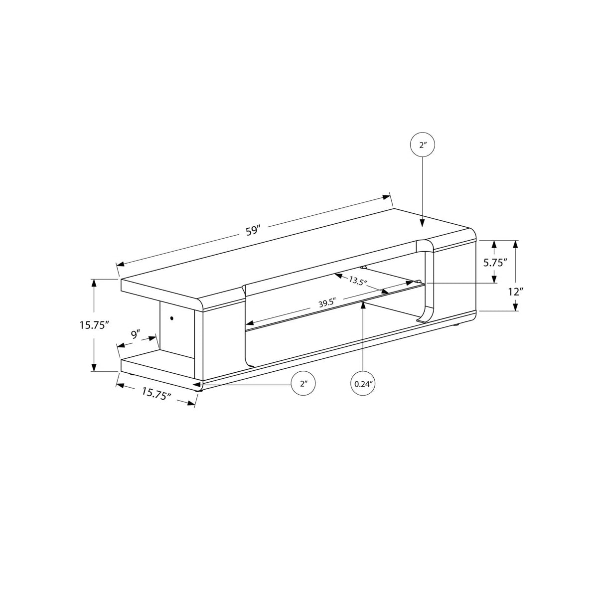 tv panel: Versatile tv panel with Shelves for Storage and Modern Appeal