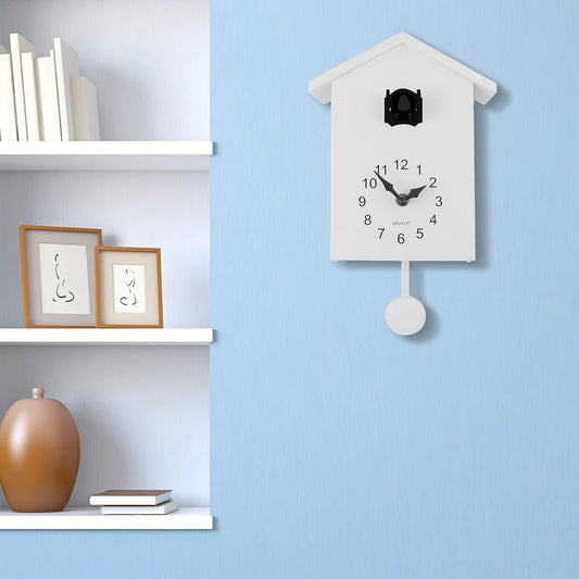 Wall Clock: Mandir Design White Clock