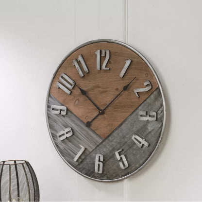 Wall Decor: Big Metal Wall Clock