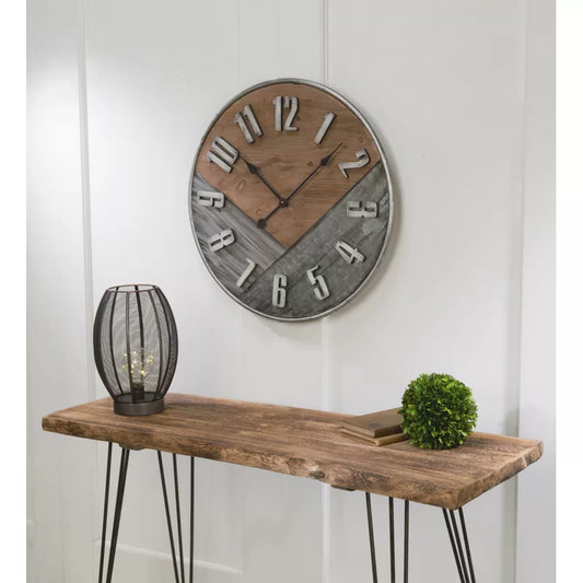 Wall Decor: Big Metal Wall Clock