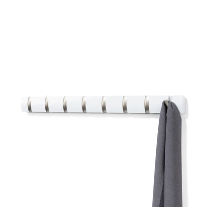 Wall Hook: 8 Hook Wall Mounted Coat Rack