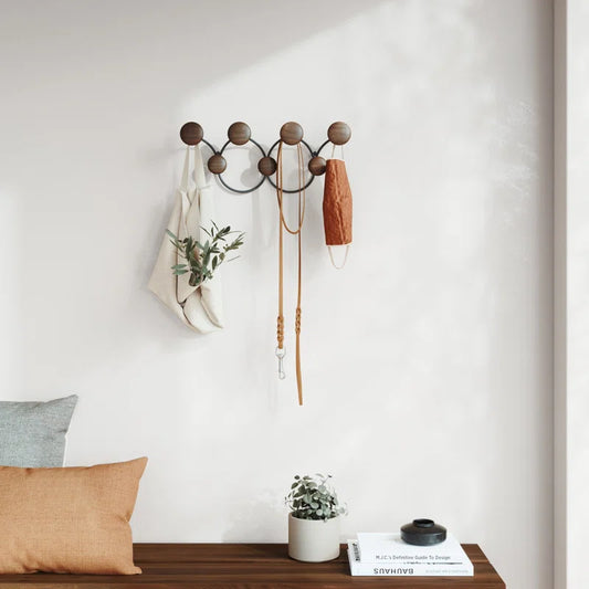 Wall Hook: Black Steel Wall Hanger