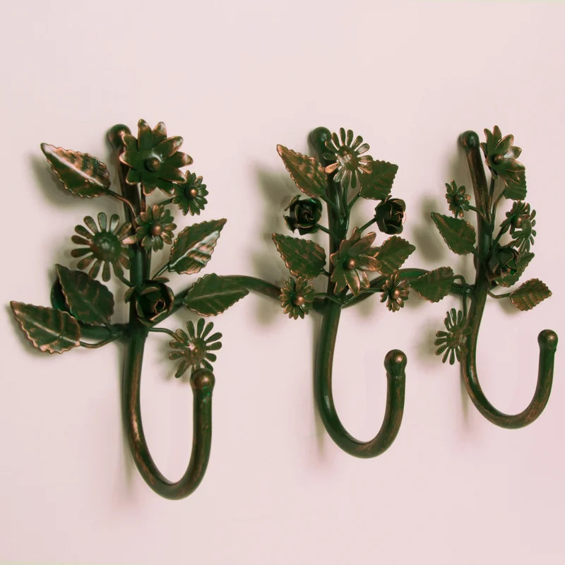 Wall Hook: Green Iron Wall Hook
