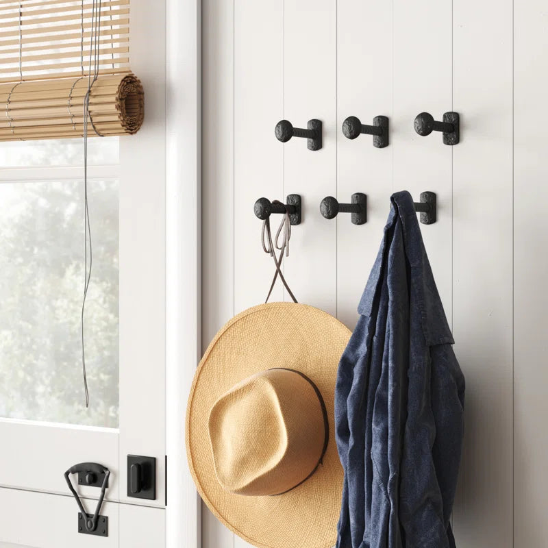 Wall Hook: 6 Iron Wall Rack