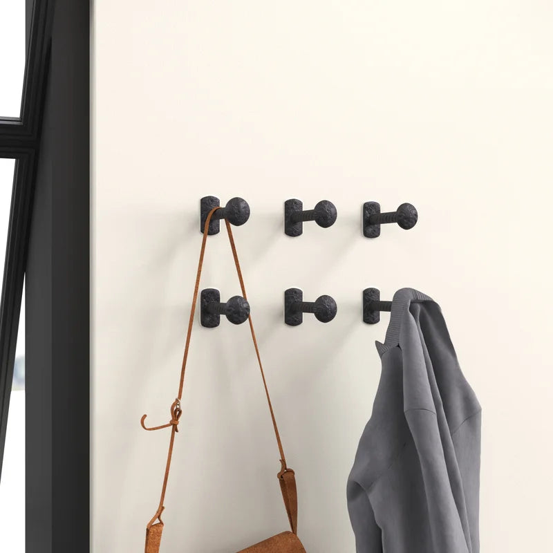 Wall Hook: 6 Iron Wall Rack