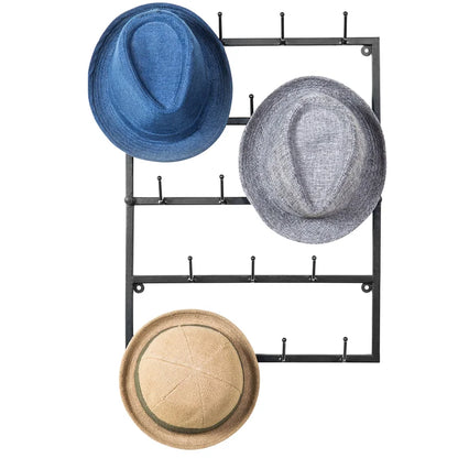 Wall Hook: Metal Wall Mounted Coat Rack