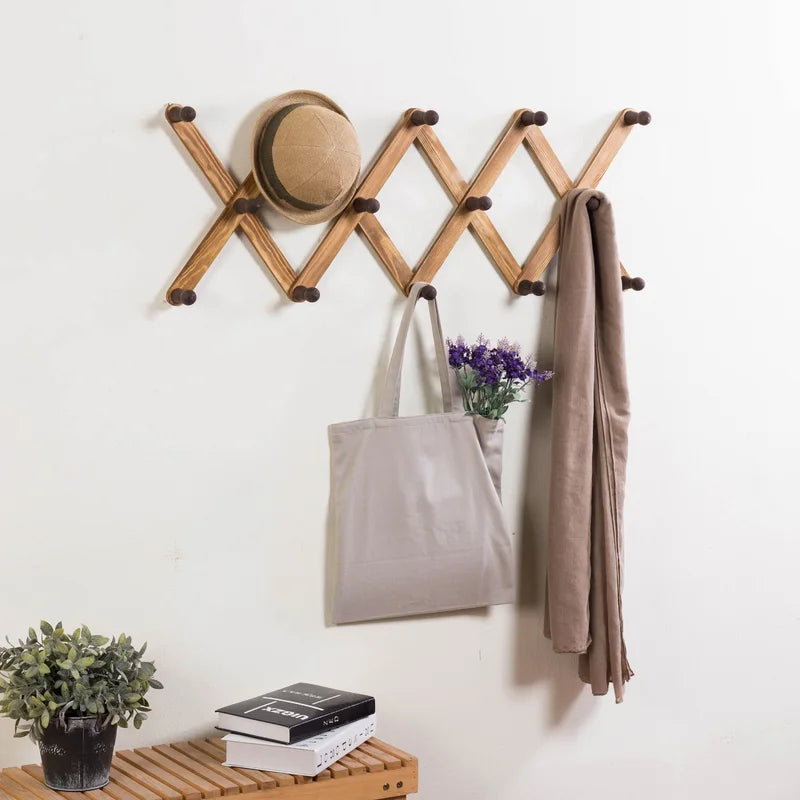 Wall Hook: Solid Wood 14 Hook