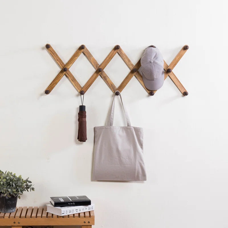 Wall Hook: Solid Wood 14 Hook