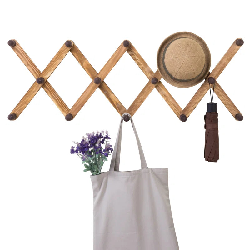 Wall Hook: Solid Wood 14 Hook