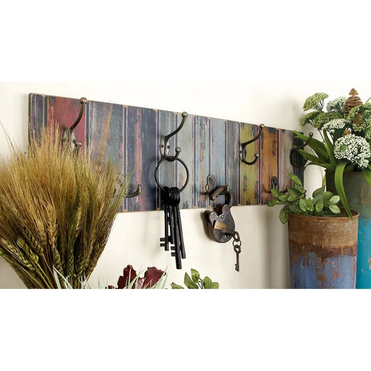 Wall Hook: Wall Mounted Wood Coat Hanger