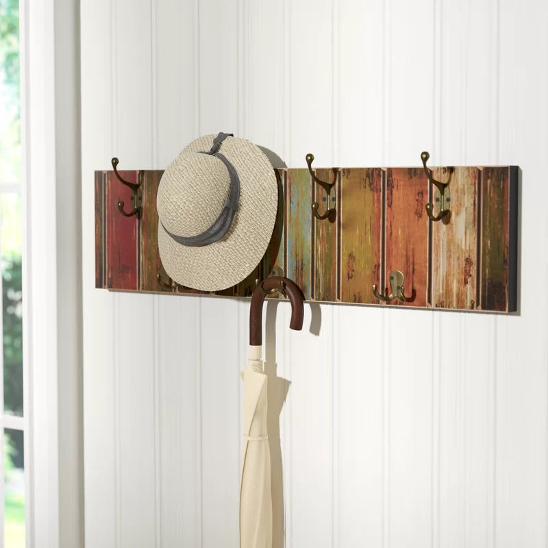 Wall Hook: Wall Mounted Wood Coat Hanger