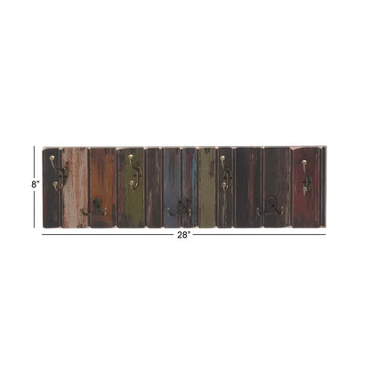 Wall Hook: Wall Mounted Wood Coat Hanger