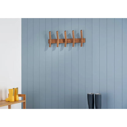 Wall Hook: Walnut Wall Mounted Coat Rack