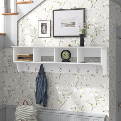 Wall Hook: Wooden Wall Mounted Coat Rack