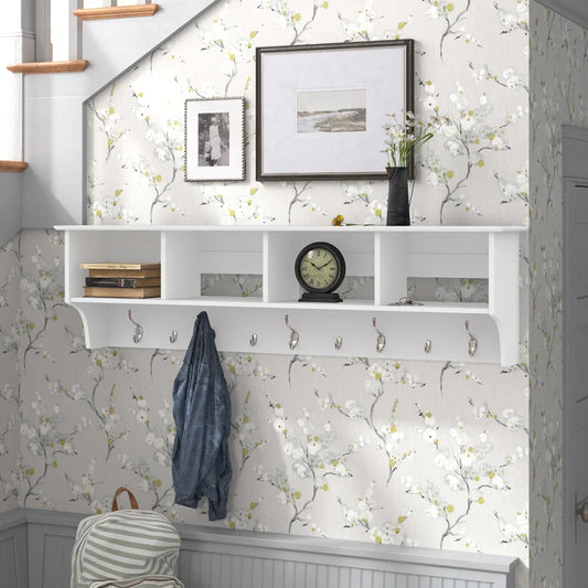 Wall Hook: Wooden Wall Mounted Coat Rack