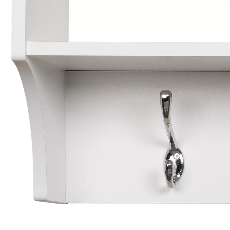 Wall Hook: Wooden Wall Mounted Coat Rack