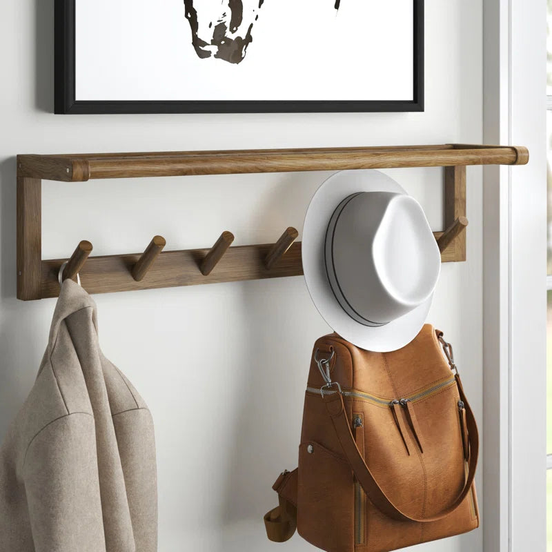 Wall Hook: Wooden Wall Mounted Hook