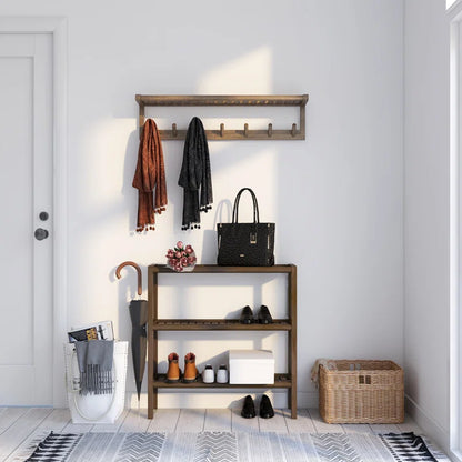 Wall Hook: Wooden Wall Mounted Hook