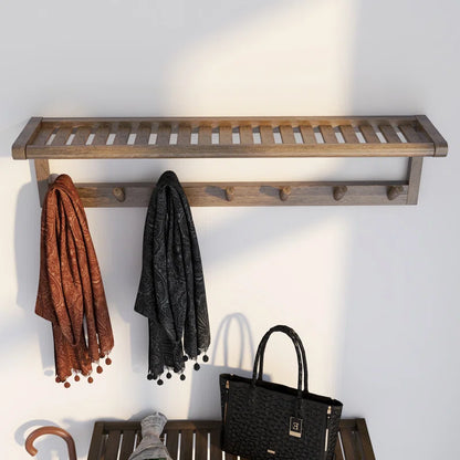 Wall Hook: Wooden Wall Mounted Hook
