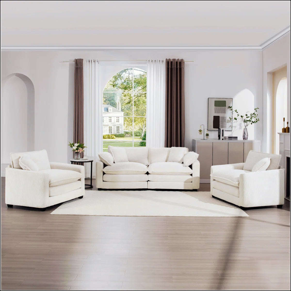 7 Seater Sofa Set: Warm & Cozy Sofa with Soft Cushions