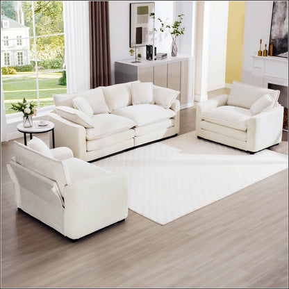 7 Seater Sofa Set: Warm & Cozy Sofa with Soft Cushions