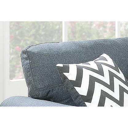 Luxury Sofa Sets: Arsenic Grey 2-Piece Classic Sofa & Loveseat Set with Accent Pillows