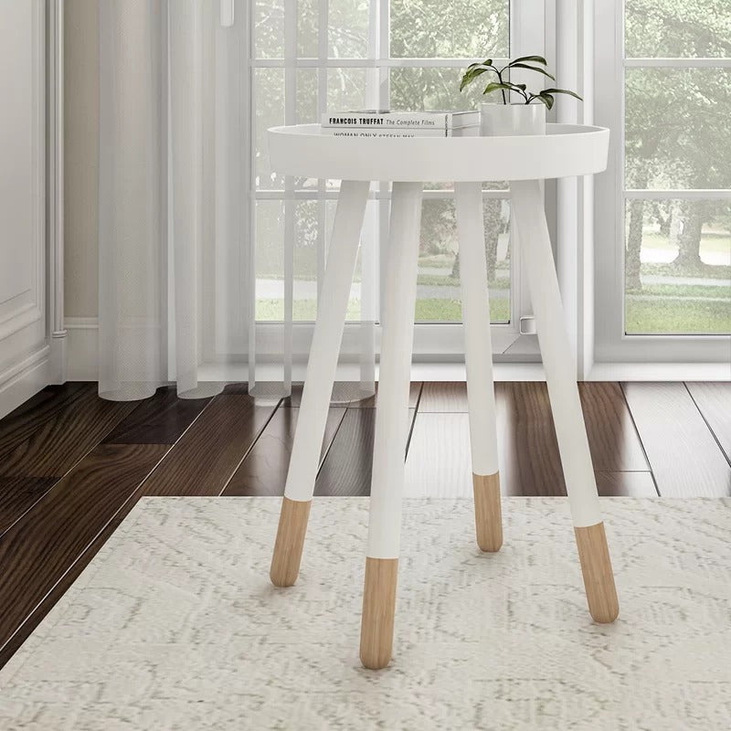End Table: White Cambridgeshire End Table