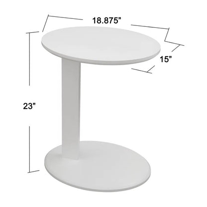 Side Tables: White End Table