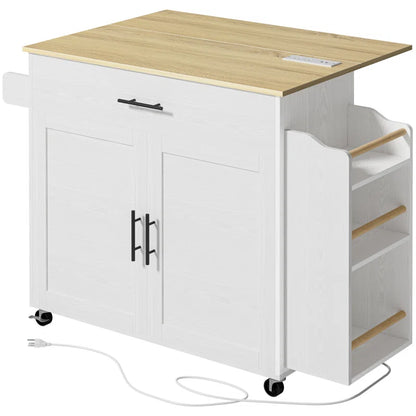 Kitchen Island Table: Stylish Wooden Design with Ample Storage Space