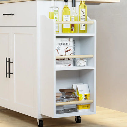 Kitchen Island Table: Stylish Wooden Design with Ample Storage Space