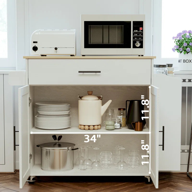 Kitchen Island Table: Stylish Wooden Design with Ample Storage Space