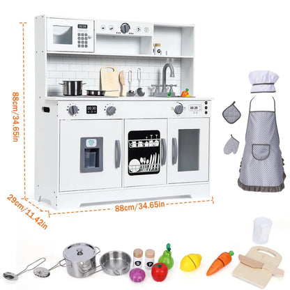Kitchen Racks: Kids' Kitchen Playset: Wooden Play Kitchen