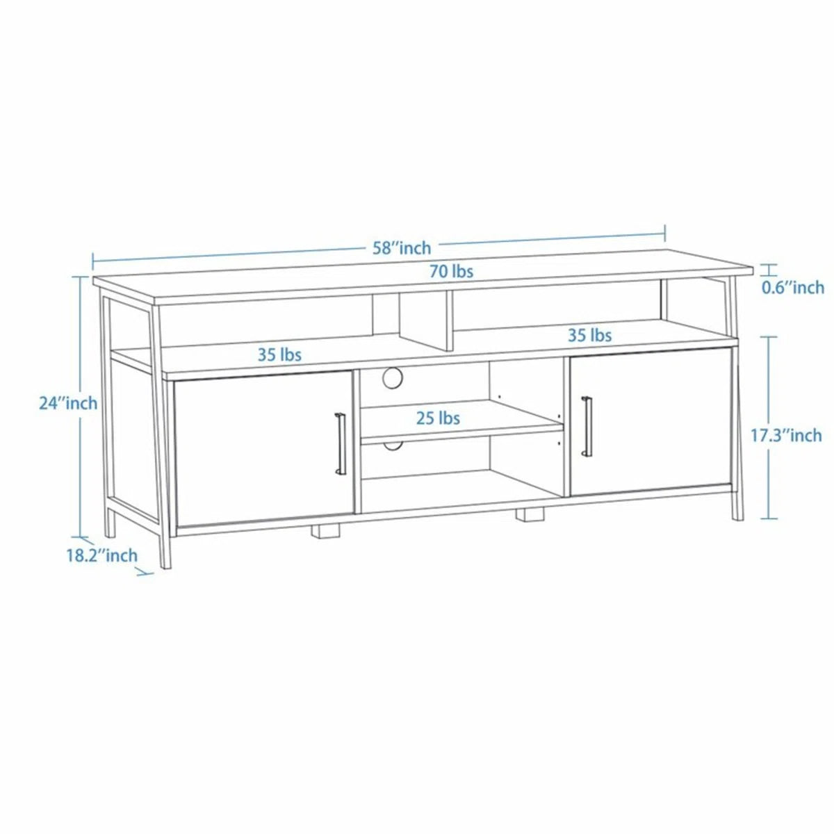 tv panel: Modern tv panel for 65" screens, offers functional and elegant storage