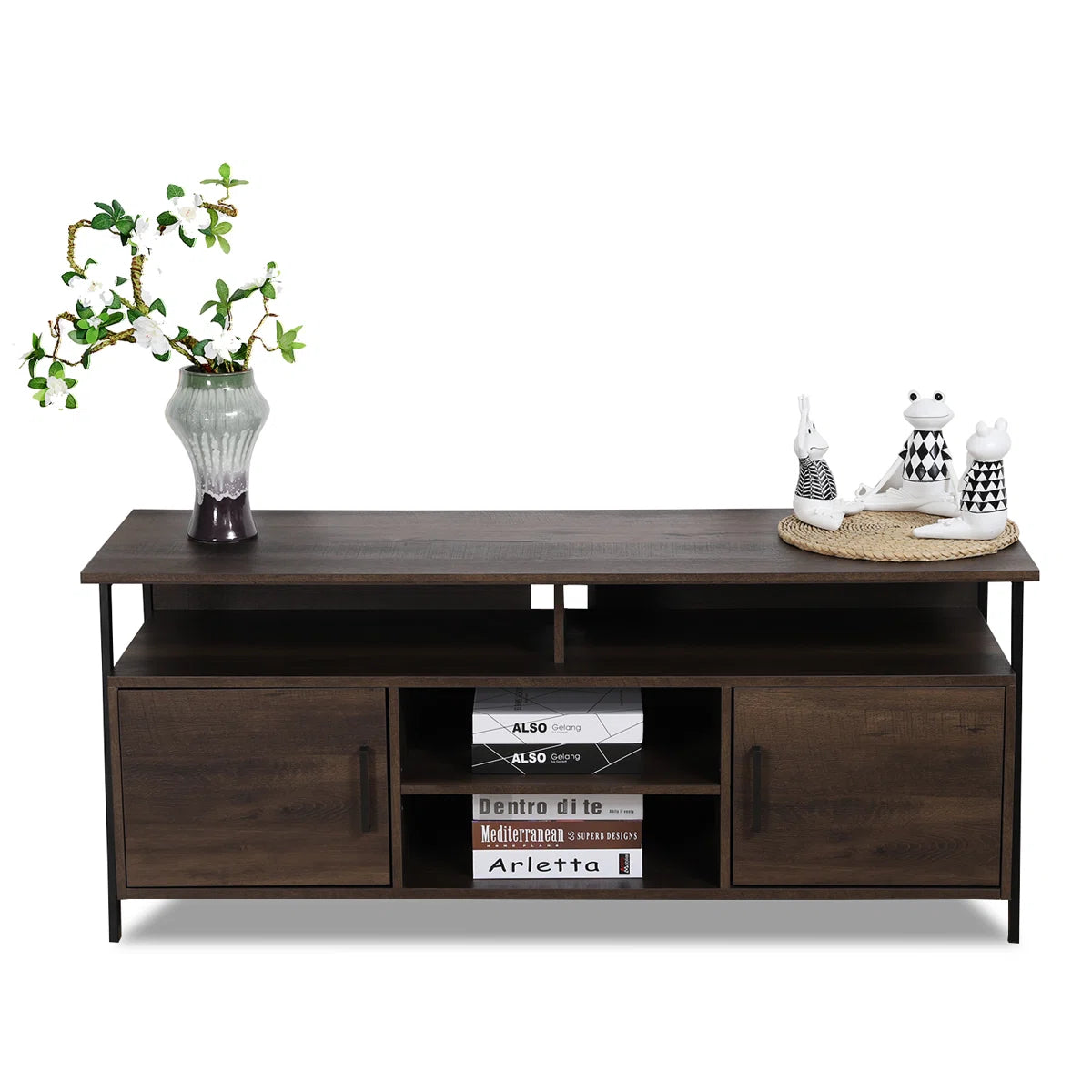 tv panel: Modern tv panel for 65" screens, offers functional and elegant storage
