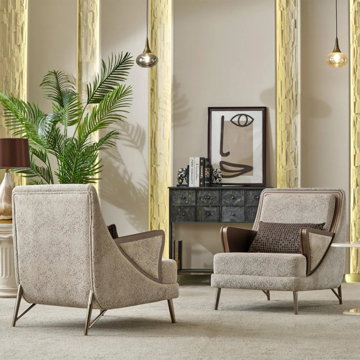 7 Seater Sofa Set: Stylish Four-Piece Chesterfield Corner Sofa