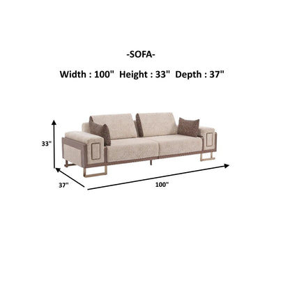 7 Seater Sofa Set: Stylish Four-Piece Chesterfield Corner Sofa