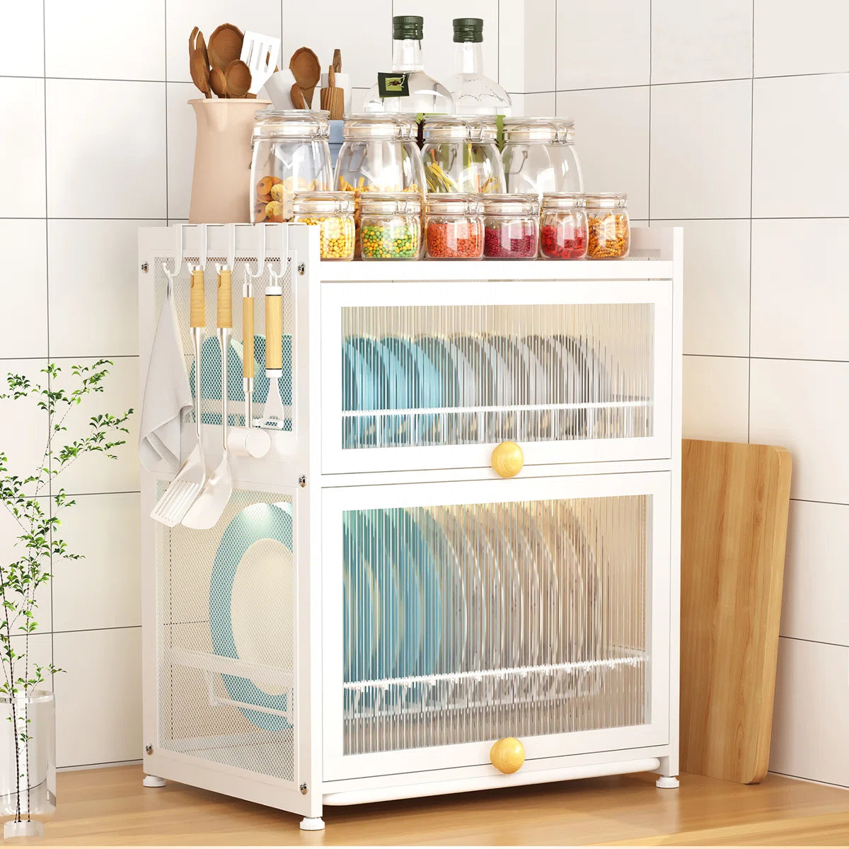 Kitchen Racks: Dish Rack Zakary Metal Countertop