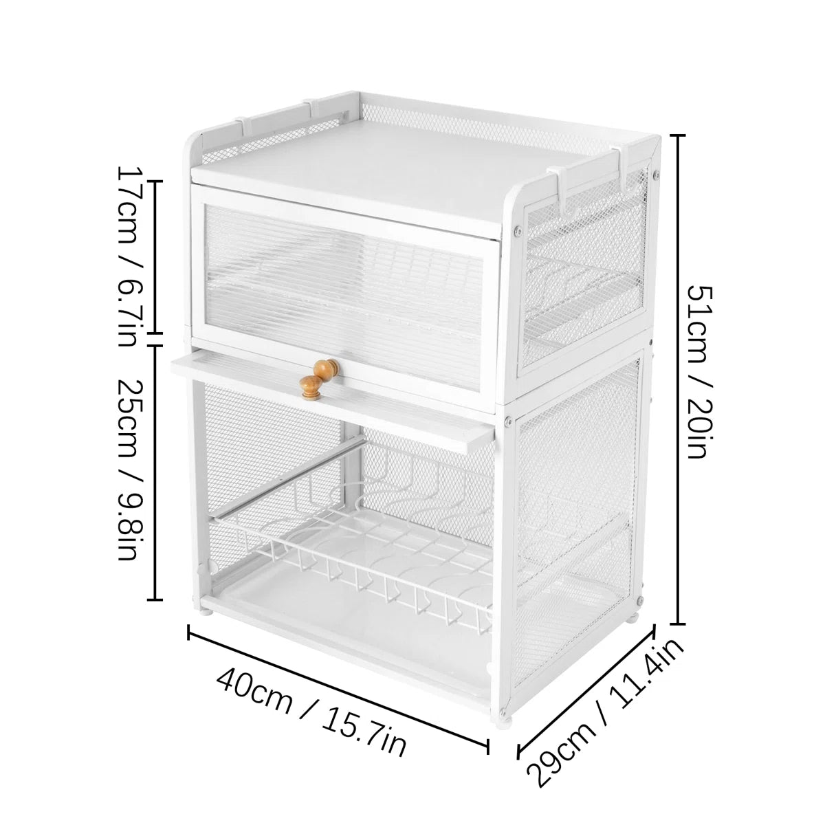 Kitchen Racks: Dish Rack Zakary Metal Countertop