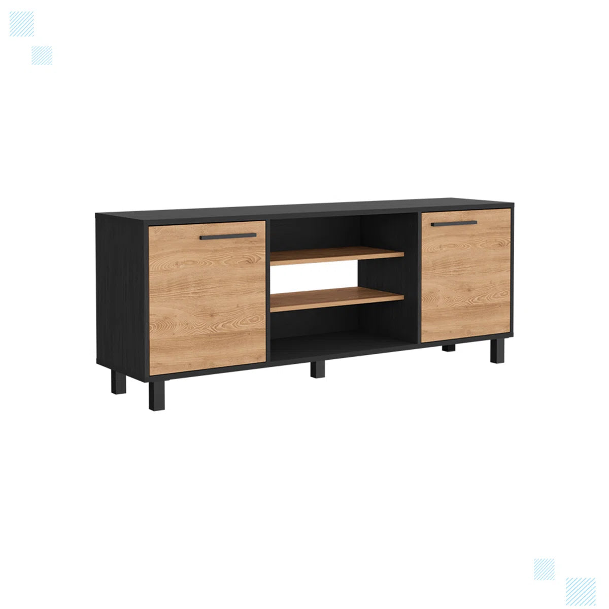 tv panel: Modern Media tv panel with Cable Management, Designed for TVs Up to 65"