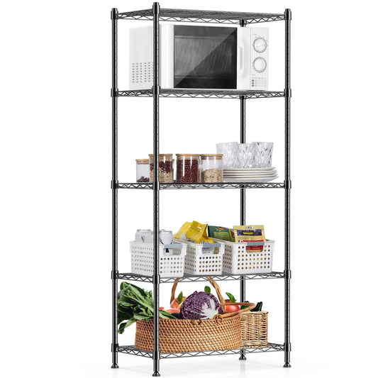 Kitchen Racks: 59.06'' Standard Baker's Rack Made of Metal and Compatible with Microwaves