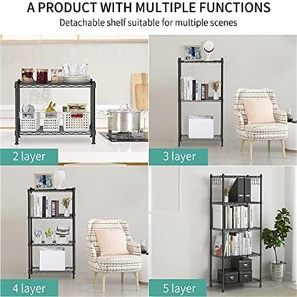 Kitchen Racks: 59.06'' Standard Baker's Rack Made of Metal and Compatible with Microwaves