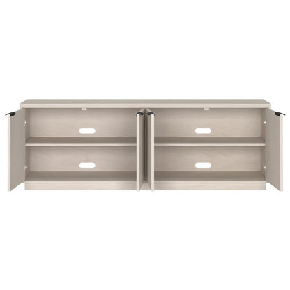 TV Panel: TV Stand for TVs up to 78" with Elegant Panel Backdrop and Modern Décor Accents