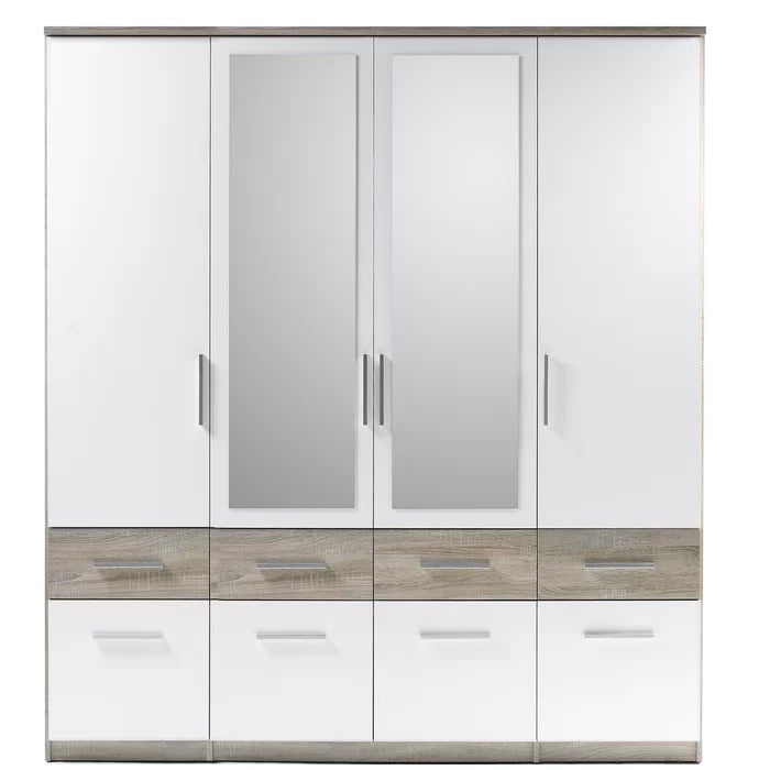 4 Door Wardrobes: 4 Door Manufactured Wood Wardrobe